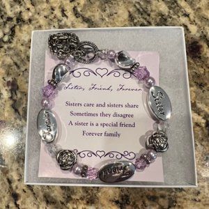 Expressively Yours Bracelet, Sister, Friend, Forever